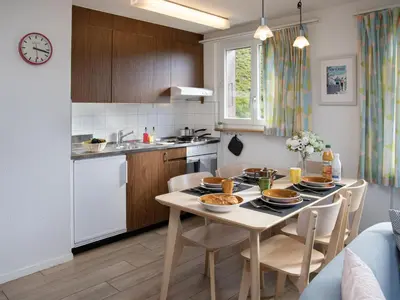 Küche/Küchenzeile in der Unterkunft Apartment Tschingelhorn Apt- R by Interhome