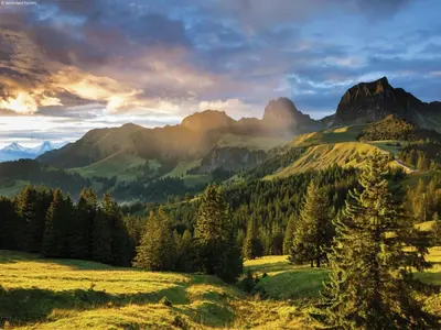 Naturlandschaft in der Nähe des Ferienhauses