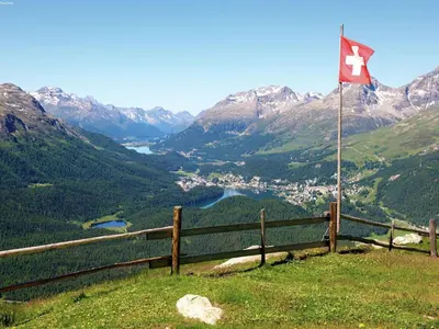 Naturlandschaft in der Nähe des Chalets