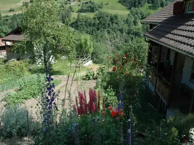 Ein Garten an der Unterkunft Charming Chalet Near Trails