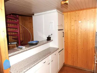 Küche/Küchenzeile in der Unterkunft wooden chalet in Betten near the Aletsch Arena