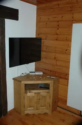TV/Unterhaltungsangebot in der Unterkunft Chalet le Verger