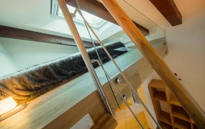 Ein Badezimmer in der Unterkunft Apartment Riffelberg