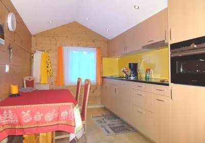 Küche/Küchenzeile in der Unterkunft Sunnegga