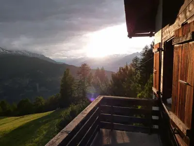 Naturlandschaft in der Nähe des Chalets