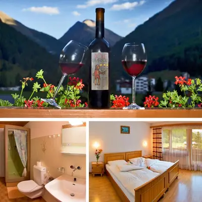 Ein allgemeiner Bergblick oder ein Berglick von des Hotels aus