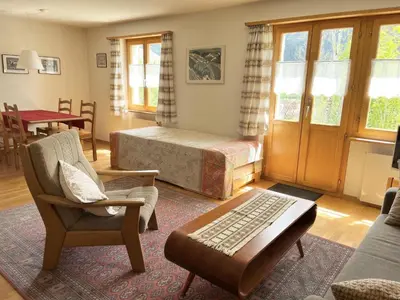 Ein Sitzbereich in der Unterkunft Apartment Akelei - klein by Interhome