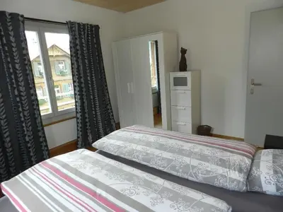 Ein Bett oder Betten in einem Zimmer der Unterkunft Apartment Simme-Tröimli by Interhome
