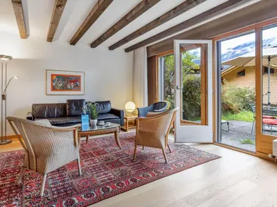 Ein Sitzbereich in der Unterkunft Apartment Bärnermutz by Interhome