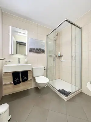 Ein Badezimmer in der Unterkunft Phoenix Studio - Haus Astral - Zermatt