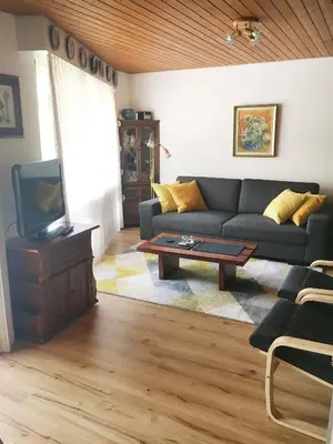 Ein Sitzbereich in der Unterkunft Appartment Andrea