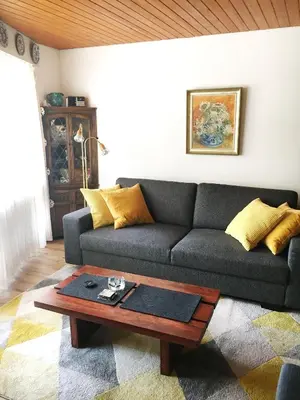 Ein Sitzbereich in der Unterkunft Appartment Andrea