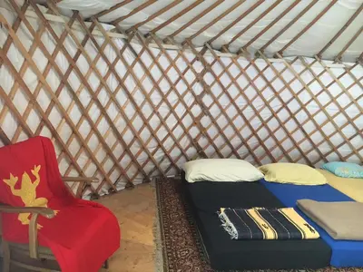 Ein Bett oder Betten in einem Zimmer der Unterkunft Evergrin