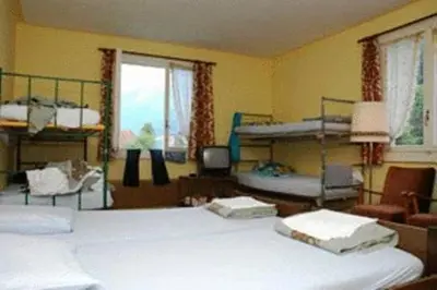 Ein Bett oder Betten in einem Zimmer der Unterkunft Funny Farm Backpackers