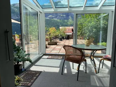 Ein Garten an der Unterkunft La Demeure des Elfes