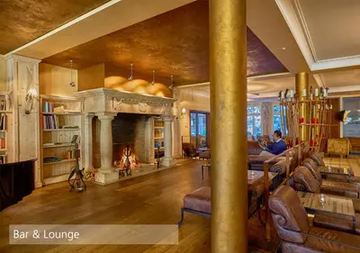 Ein Sitzbereich in der Unterkunft Lenkerhof gourmet spa resort - Relais & Châteaux