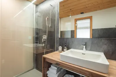Ein Badezimmer in der Unterkunft Hotel Matterhornblick