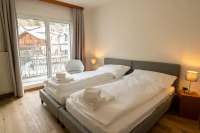 Ein Bett oder Betten in einem Zimmer der Unterkunft Hotel Restaurant Simplon