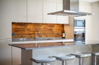 Küche/Küchenzeile in der Unterkunft Sonnegg Penthouse