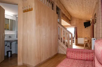 Ein Sitzbereich in der Unterkunft Hotel de Moiry Supérieur