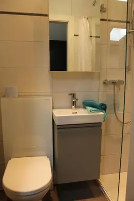 Ein Badezimmer in der Unterkunft Haus Dorf 7