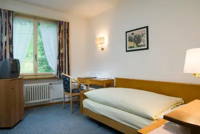 Ein Sitzbereich in der Unterkunft Hotel Berghaus