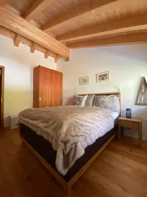 Ein Bett oder Betten in einem Zimmer der Unterkunft Chalet Conthey