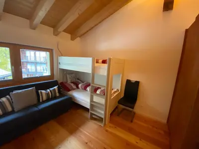 Ein Bett oder Betten in einem Zimmer der Unterkunft Chalet Conthey