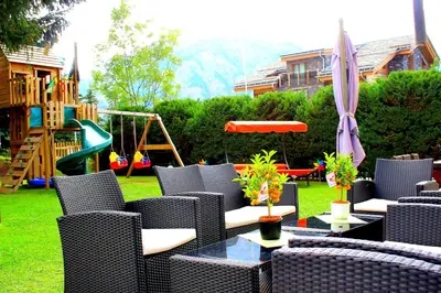 Ein Kinderspielbereich in der Unterkunft Hotel Alpha