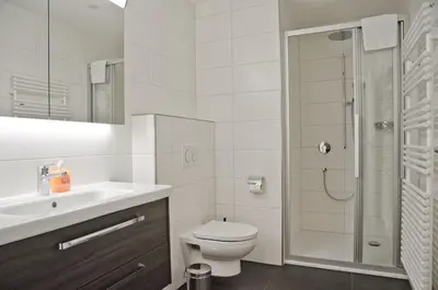 Ein Badezimmer in der Unterkunft Apartment Alperose - GRIWA RENT AG