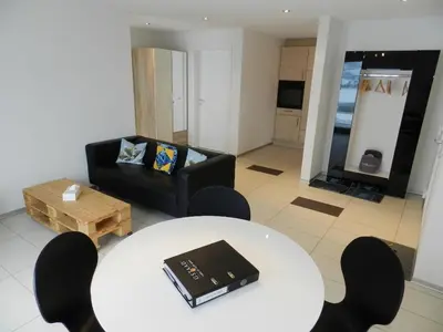 Ein Sitzbereich in der Unterkunft Apartment Schön-Egg by Interhome