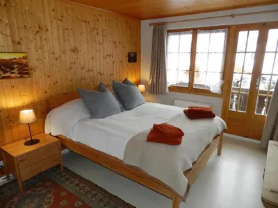 Ein Bett oder Betten in einem Zimmer der Unterkunft Apartment Silberdistel by Interhome