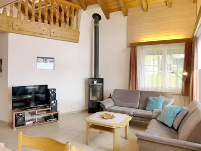 Ein Sitzbereich in der Unterkunft Apartment Rehli by Interhome