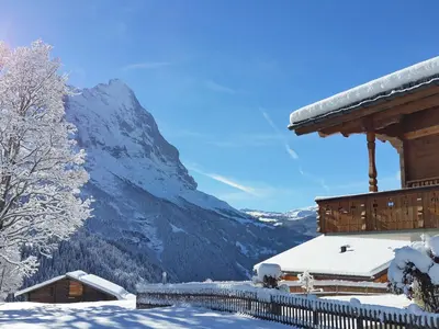 Ein allgemeiner Bergblick oder ein Berglick von der Ferienwohnung aus
