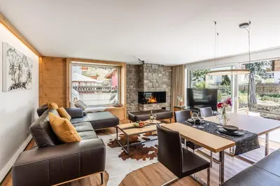Ein Sitzbereich in der Unterkunft Dalias Ferienparadies Apartment EDELWEISS 6P