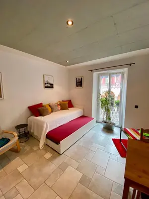 Ein Bett oder Betten in einem Zimmer der Unterkunft Cà dal Gascia