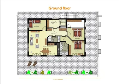 Grundriss der Unterkunft Apartment Paradise - GRIWA RENT AG