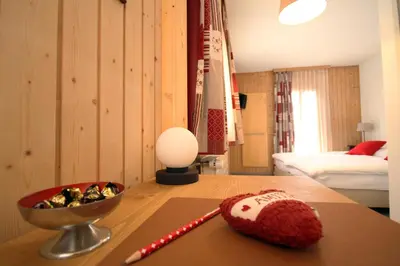 Ein Bett oder Betten in einem Zimmer der Unterkunft Pointe de Zinal