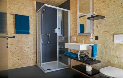 Ein Badezimmer in der Unterkunft B&B La Forge de Diogne - luxury and cosy alpine lodge