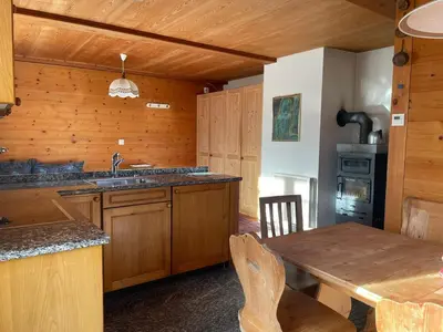 Küche/Küchenzeile in der Unterkunft Alpenparadies