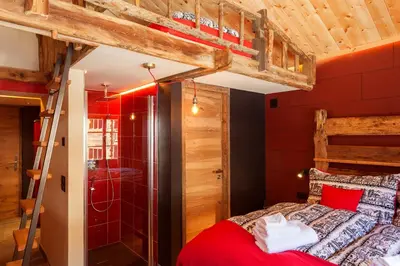 Ein Bett oder Betten in einem Zimmer der Unterkunft Schirle