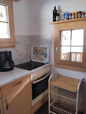 Küche/Küchenzeile in der Unterkunft Chalet Gärlich