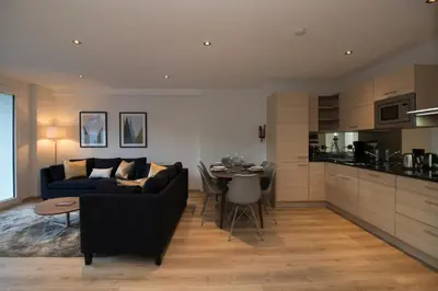 Küche/Küchenzeile in der Unterkunft Hirschen Residence 2