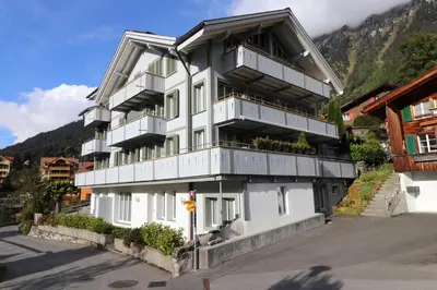 Ein allgemeiner Bergblick oder ein Berglick von der Ferienwohnung aus