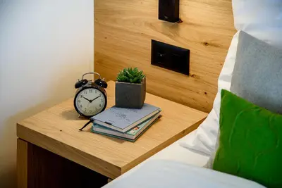 Ein Bett oder Betten in einem Zimmer der Unterkunft EVA Apartments