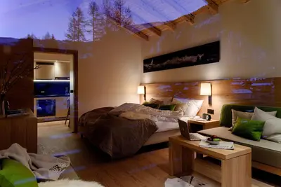 Ein Sitzbereich in der Unterkunft EVA Apartments
