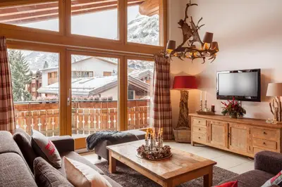 TV/Unterhaltungsangebot in der Unterkunft Vrony Apartments by Hotel Walliserhof Zermatt