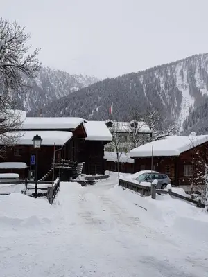 Ferienwohnung am Bach im Winter