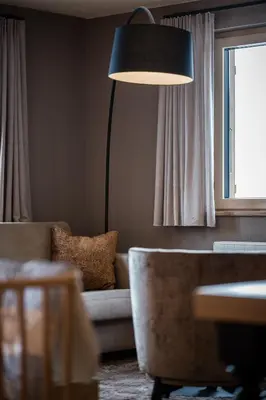 Ein Sitzbereich in der Unterkunft Panorama Hotel & Restaurant