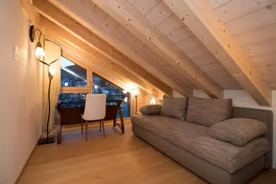 Ein Sitzbereich in der Unterkunft Chalet Belmont Penthouse